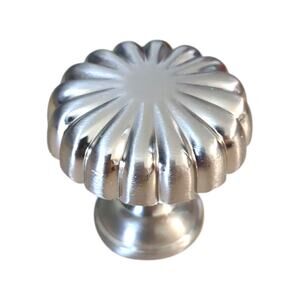 POVEFONK 9 Pack Brushed Nickel Kitchen Cabinet Knobs Vintage Drawer Knobs/Screws